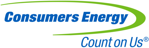 Consumers Energy logo with slogan 