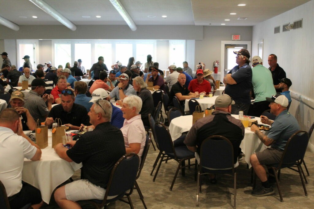 People gathered indoors for a social event.