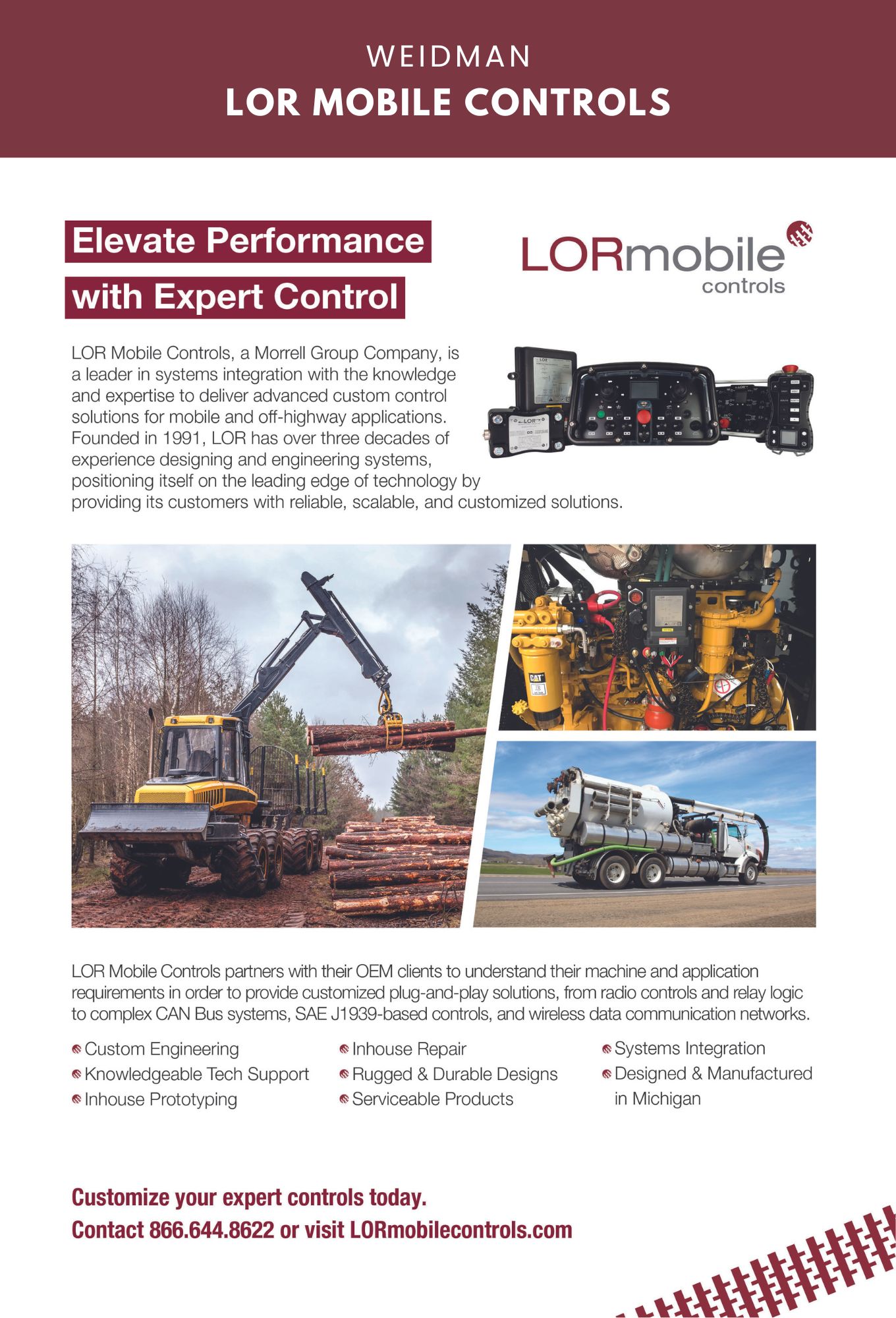 LOR Mobile Controls expert performance solutions.