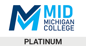 Mid Michigan College Platinum Logo