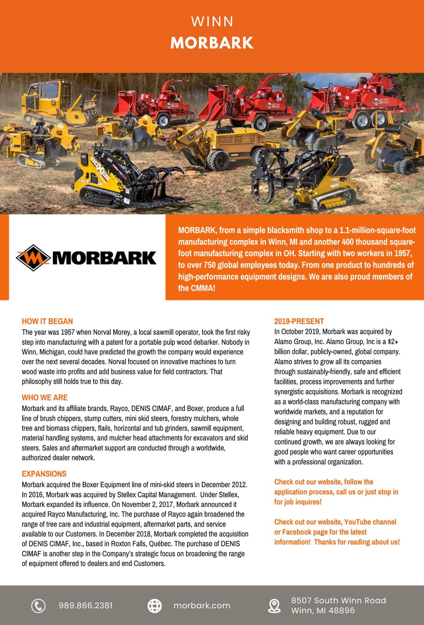 Morbark equipment for forestry and land-clearing solutions.