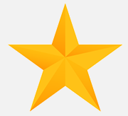 Yellow five-pointed star icon